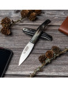 Cudeman hunting knife, bull horn handle (total 15.5 cm.)