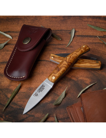 Cudeman hunting knife natural olive...