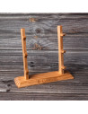 Wooden base for 3 knives