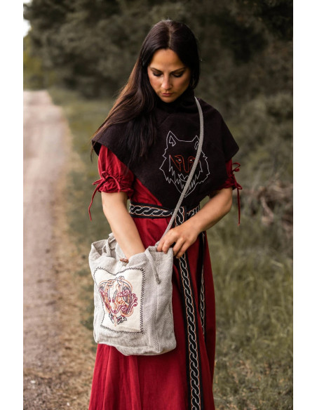 Bag with Viking embroidery Tora...