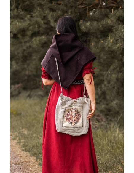 Bag with Viking embroidery Tora...