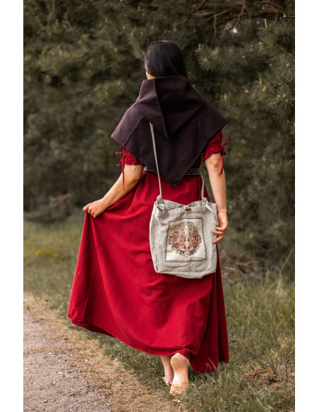 Bag with Viking embroidery Tora...