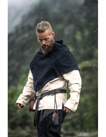 Viking Gugel model Halfdan, black color