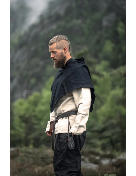 Viking Gugel model Halfdan, black color