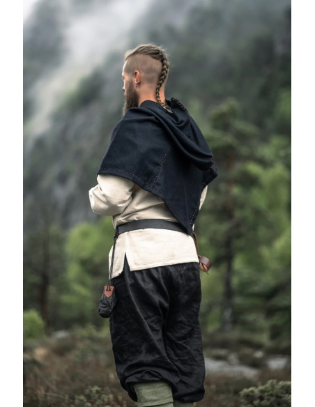 Viking Gugel model Halfdan, black color