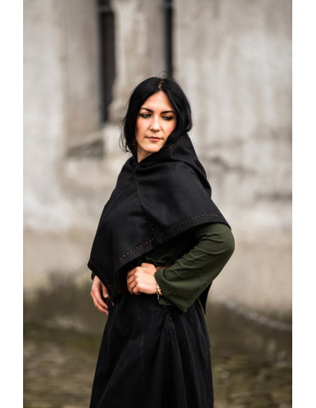 Viking Gugel model Halfdan, black color