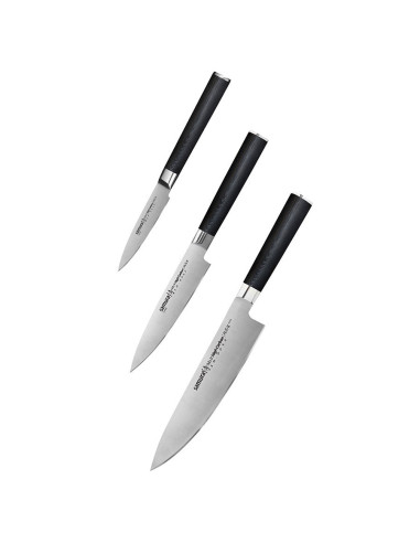 Set of 3 kitchen knives Samura MO-V
