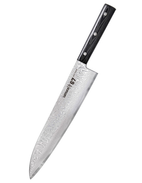 Chef's knife Samura Damascus series, blade 24 cm.