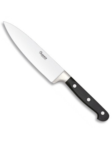 Black handle cook knife (blade 15 cm.)