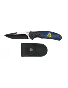 Black/blue field knife National Police model