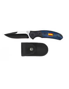 Black/blue field knife model Flag of Spain
