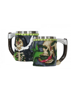Fantasy resin mug Snake and Skull model