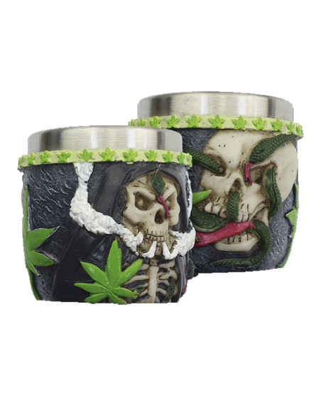 Fantasy shot glass Snake and Skull model