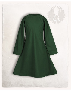Medieval dress for girl model Lisbeth, green