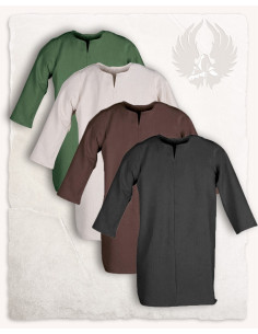 Green medieval tunic for children model Niko 2