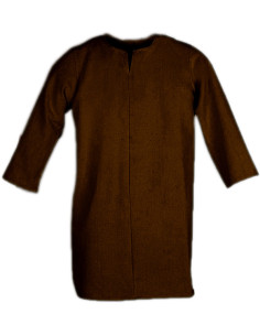 Brown medieval tunic for children model Niko