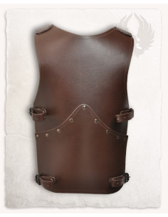 Medieval leather armor for children, Tobi model, brown color 2