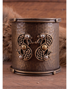 Celtic bracelet in brass Serpents model 2
