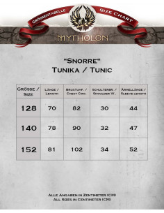 Medieval tunic for children Snorre model 2