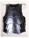Gothic breastplate and backplate, Vladimir model, dark finish