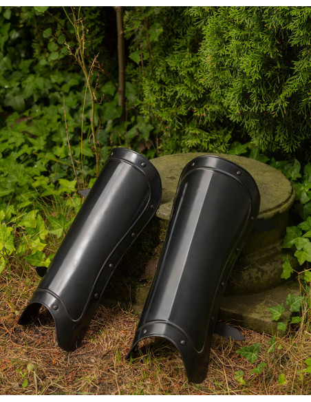 Georg metal medieval greaves model,...