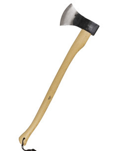 Professional type ax with ash handle