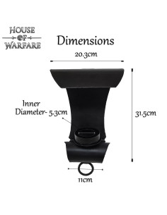 Medieval screwed wall light for 1 candle 2