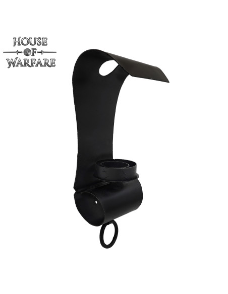 Medieval screwed wall light for 1 candle