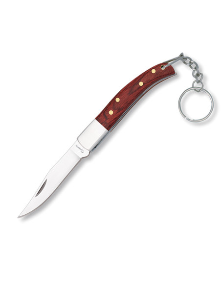 Piston penknife with red stamina wood...
