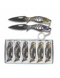 Set of 6 Albainox Fishing keychain knives