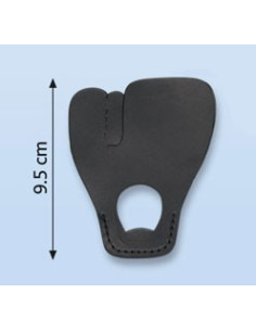 Large double finger tab for bow 2