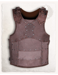 Medieval brown leather armor model Albrecht
