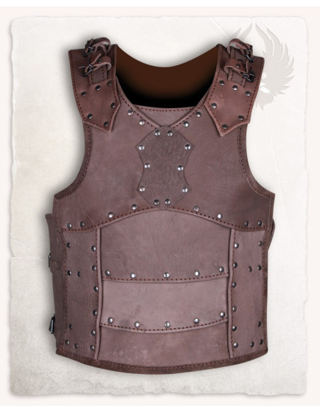 Medieval brown leather armor model...