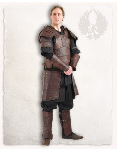 Medieval brown leather armor model Albrecht 2