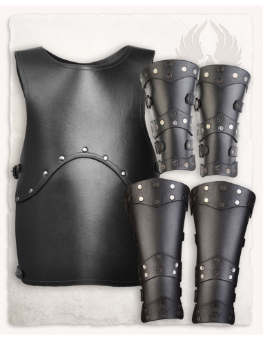 Complete set of armor for children, Tobi model, black color