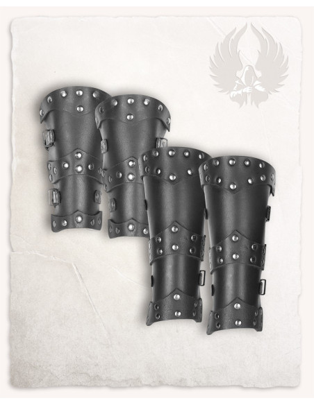 Set of bracelets and greaves for...