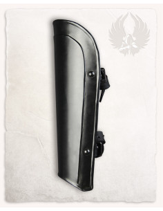 Medieval greaves for children Lucas model, dark finish 2