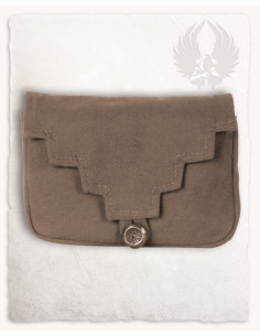 Medieval brown cotton belt bag Borchard model 2