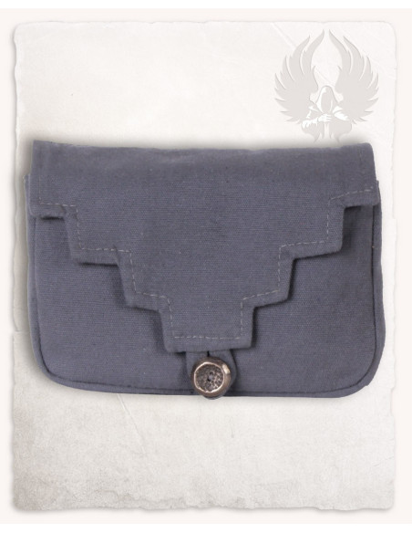 Medieval gray cotton belt bag...