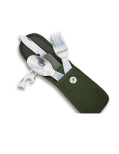 Set camping cutlery with 3 pieces