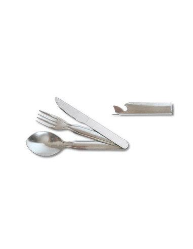 Camping cutlery set with 4 pieces
