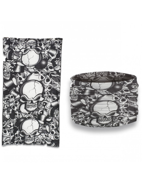 Black-white military neck warmer with...