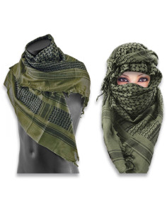 Palestinian Shemagh Scarf, Olive Green