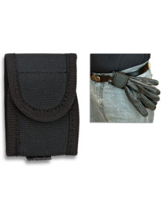 Glove holder for belt with velcro