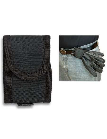 Glove holder for belt with velcro