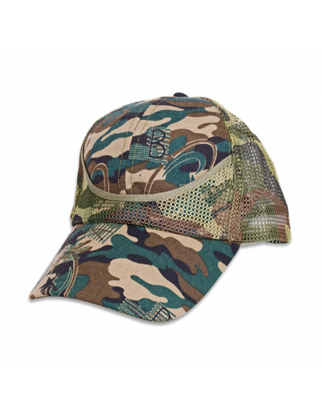 Green camouflage camo cap, adjustable...