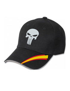 Punisher cap black Spanish skull