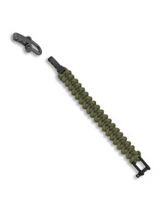 Green survival paracord bracelet
