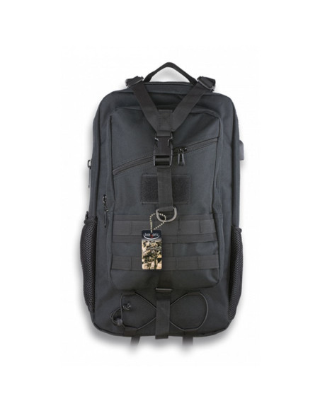 Barbaric backpack with USB connector...