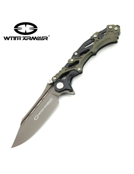 Tactical pocket knife, D2 steel blade